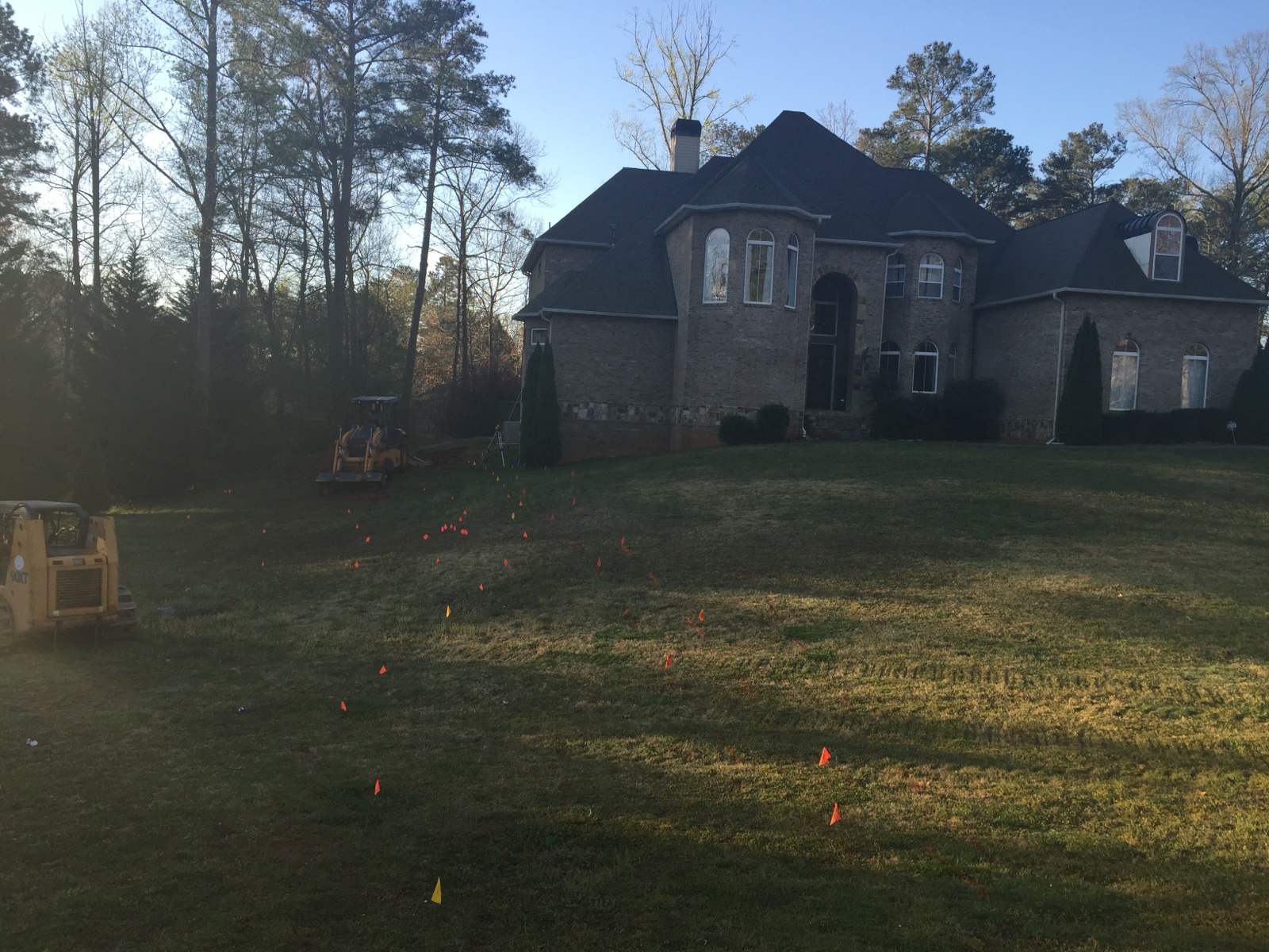 Franklin Septic grading and excavation work site in Northwest Georgia